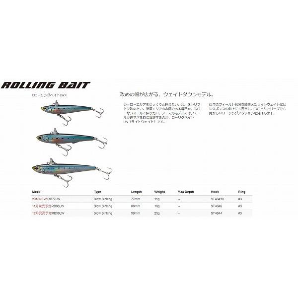 タックルハウス ローリングベイト 88LW No.07 PHゴールドオレンジ 18g シーバスルアー | TACKLE HOUSE | 01