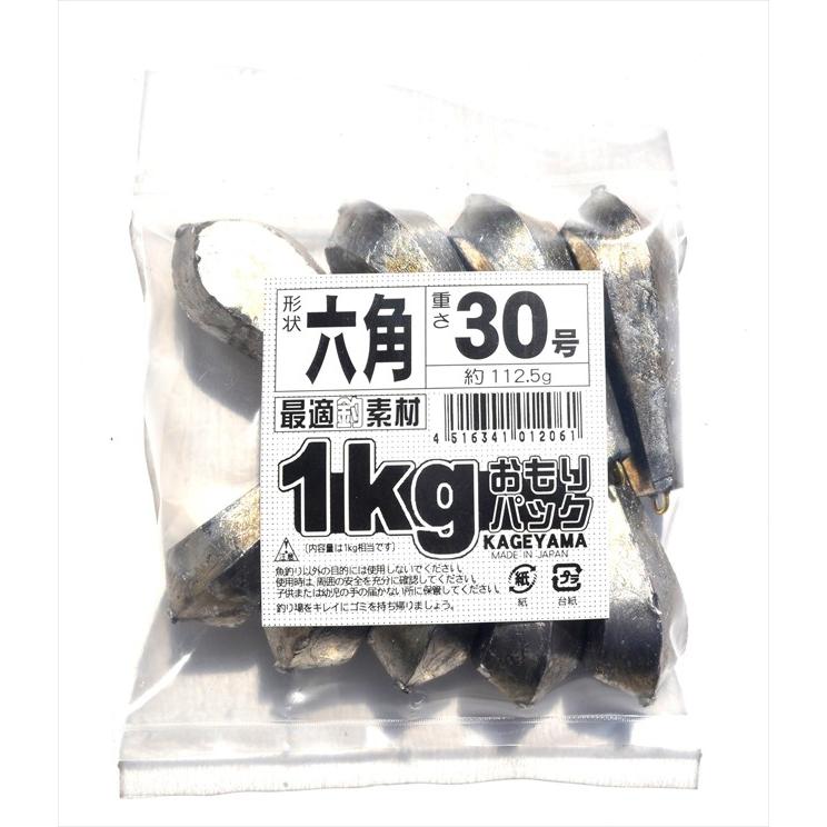 323円 人気満点 景山産業 六角オモリ ｋｇ ３０号 オモリ