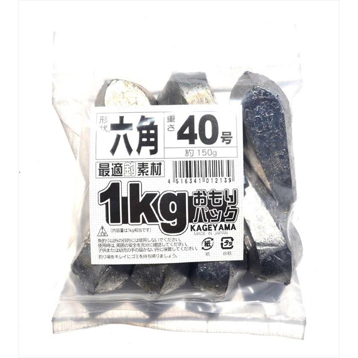 景山産業　六角オモリ　Ｋｇ　４０号 オモリ | 