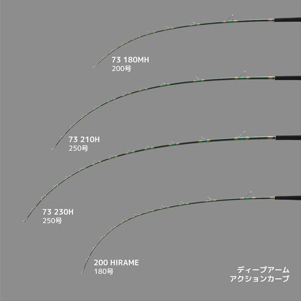 アルファタックル ディープアーム 73-180MH (竿 ロッド 船 海 釣り)【送料無料】 alpha tackle（アルファタックル） 船大物竿 ディープアーム 73 180MH