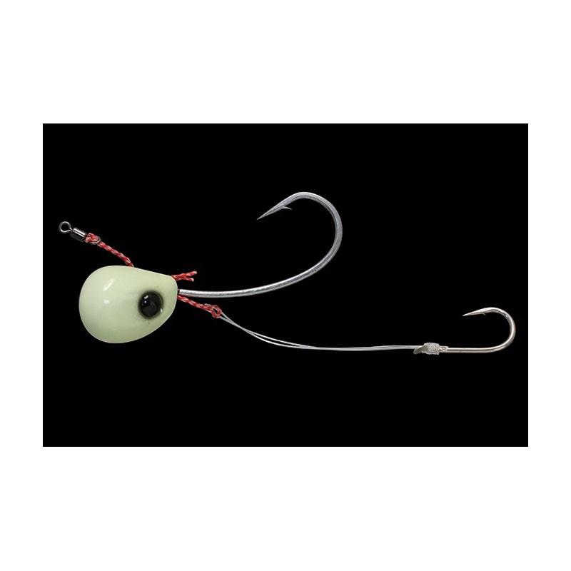 【特価】ジャッカル　ビンビンテンヤ鯛夢　１０号　中　スーパーグロー | JACKALL