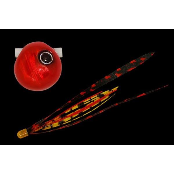 【ネコポス対象品】ジャッカル 鉛式 ビンビン玉 スライド 60g レッドレッド/シマレッドT+ タイラバ 鯛ラバ | JACKALL
