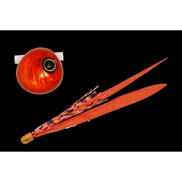 【ネコポス対象品】ジャッカル　鉛式　ビンビン玉　スライド　１２０ｇ　レッドオレンジ／オレンジゴールドＴ＋ タイラバ 鯛ラバ | JACKALL