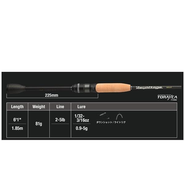 ジャッカル バスロッド リボルテージ RV2-S61UL-ST | JACKALL | 01