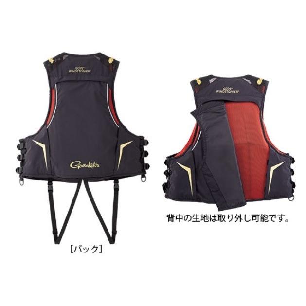 がまかつ がま磯 ゴアウィンドストッパー フローティングベスト GM