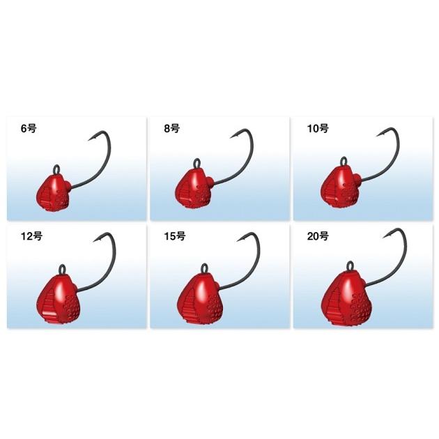 がまかつ テンヤ 19-337 桜幻 鯛テンヤ TG 6号 #2 レッド/ゴールド | Gamakatsu | 04