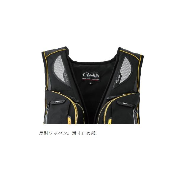 がまかつ ライフジャケット GM2183 アルテマシールドプロ フローティングベスト ブラック/カーボンブラック Lの画像