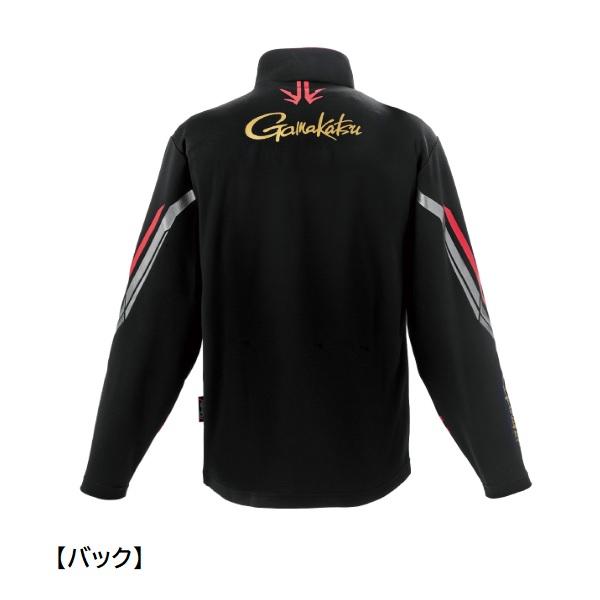 Gamakatsu（がまかつ） ウェア GM3778 UDジップシャツ ブラック/レッド