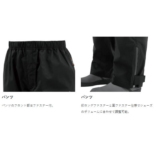 がまかつ レインウェア GM3784 Gスペック レインスーツ ブラック/ゴールド Lの画像