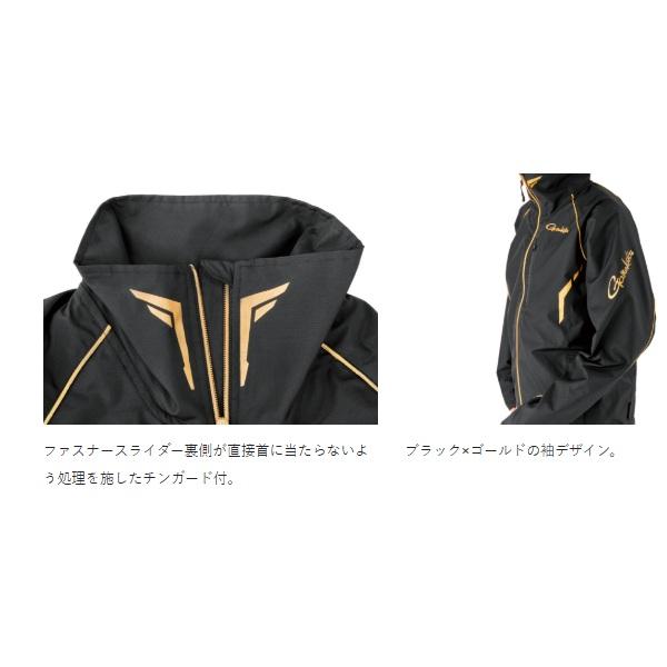 がまかつ 防寒ウェア ウィンドブレーカースーツ LL ブラック×ゴールド