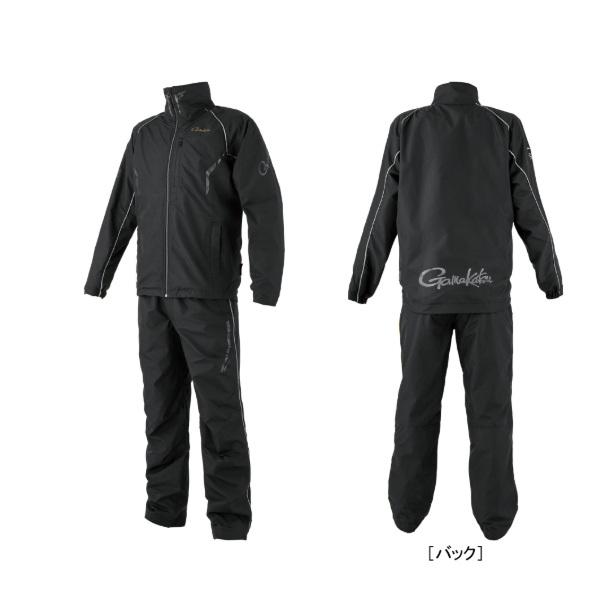 がまかつ 防寒服アウター GM3791 ウィンドブレーカースーツ ブラック×ブラック LLの画像