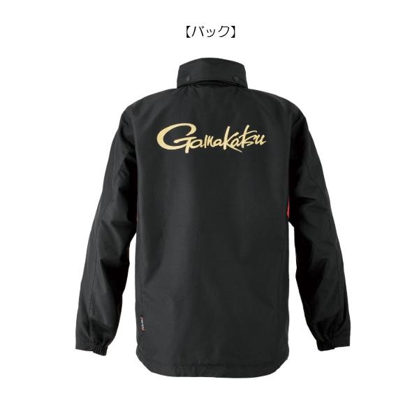 がまかつ 防寒服アウター GM3792 ウィンドブレーカー ブラック×レッド 3L_1