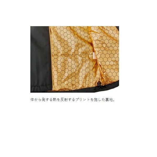 がまかつ 防寒服アウター GM3795 コアサーモジャケット ブラック×ゴールド Mの画像
