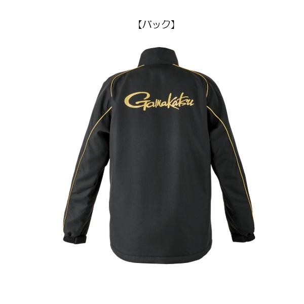 がまかつ 防寒服アウター GM3795 コアサーモジャケット ブラック×ゴールド 3Lの画像