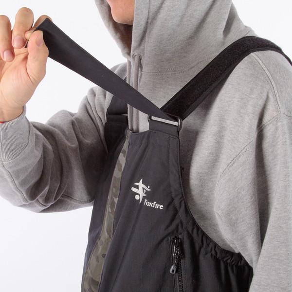 フォックスファイヤー 防寒服アウター フロストレイクビブ ブラックカモ L_6