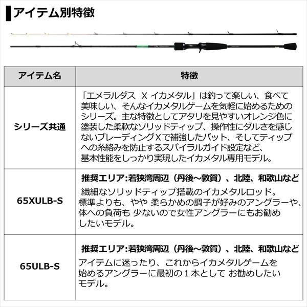 ダイワ エメラルダス X イカメタル 65ULB-S 2021モデル (両軸用2ピース)(qh)｜casting｜04