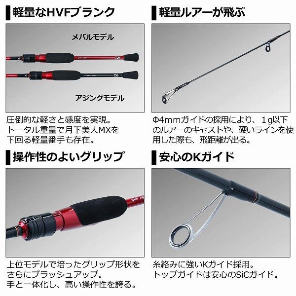 ダイワ 月下美人 83M-T・N (スピニング 2ピース) メバルロッド | DAIWA（釣り） | 02