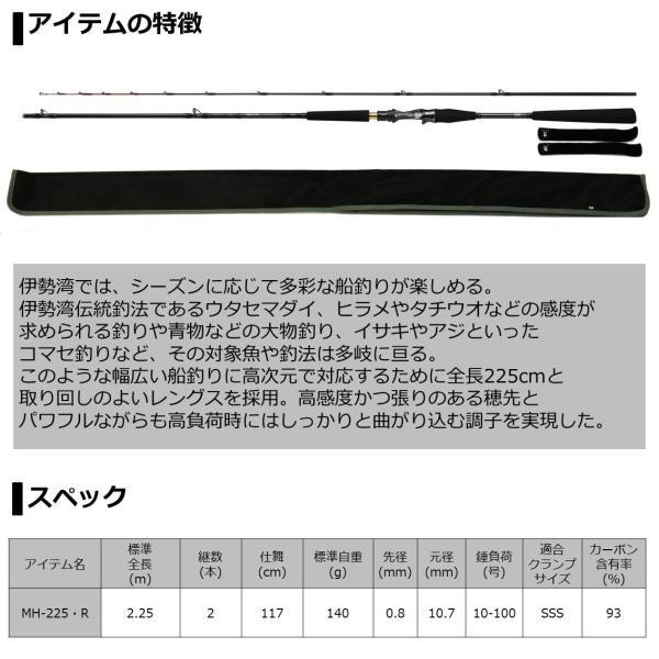 ダイワ メタリア 伊勢湾ゲーム MH-225・R(ベイト 2ピース) 船竿(qh) 