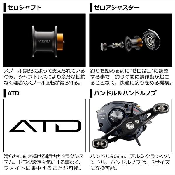 ダイワ ベイトリール スティーズ A TW HLC 6.3L 2021年モデル (左巻)の画像