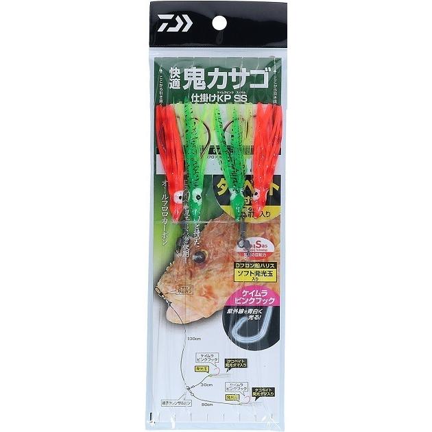 【ネコポス対象品】ダイワ 仕掛け 快適鬼カサゴ仕掛 KP SS タコベイト付 ハリ18-幹糸8-全長1.8m | DAIWA（釣り）