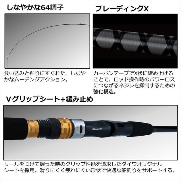 DAIWA（ダイワ） 船竿 シーフレックス64 50-240・N(2ピース) : 釣具の