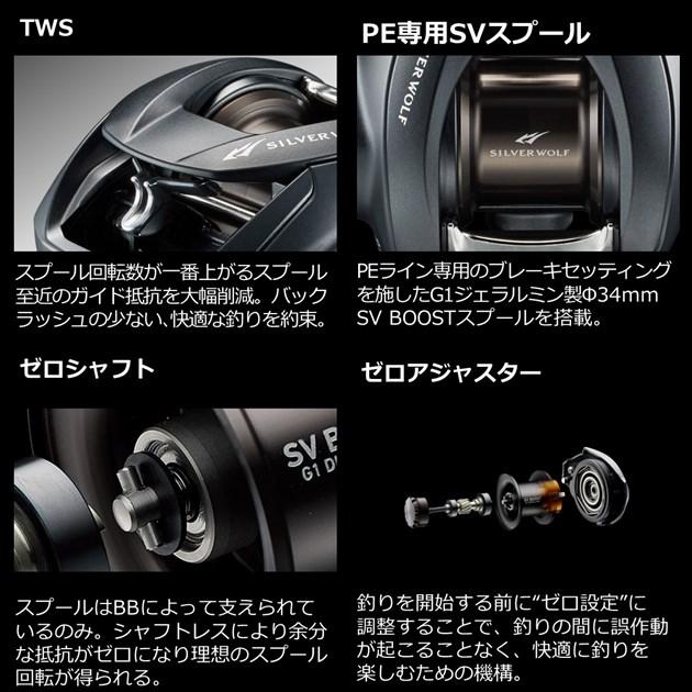 DAIWA（ダイワ） ベイトリール シルバーウルフ SV TW 1000XH PE
