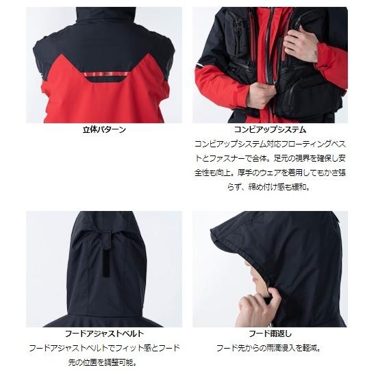 Daiwaレインマックスハイパーコンビアップスーツ ダイワ DR-3121A レインマックス ハイパーコンビアップレイン