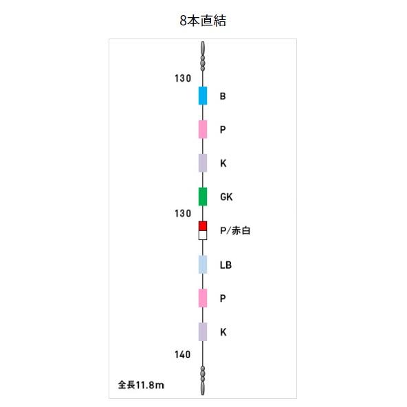 ダイワ 仕掛け 快適イカ仕掛ミラー11S RF SS 8本 直結 | DAIWA（釣り） | 01