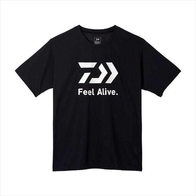 ダイワ ウェア DE-9522 ショートスリーブ Feel Alive.Tシャツ ブラック