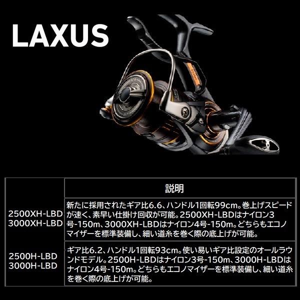 DAIWA（ダイワ） レバーブレーキリール 23ラグザス 3000H-LBD : 釣具の