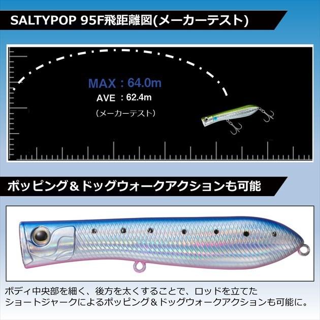 【ネコポス対象品】ダイワ シーバスルアー ソルティーポップ 95F レーザーマイワシ | DAIWA（釣り） | 03