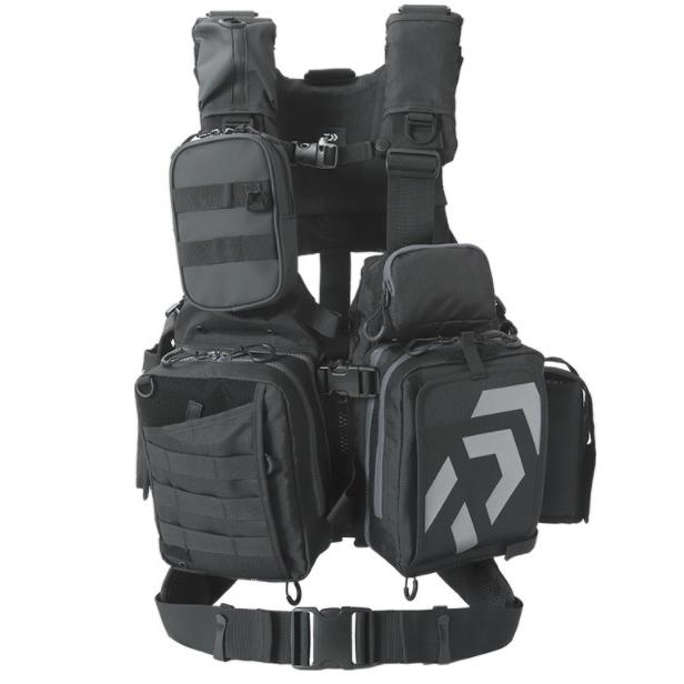 ダイワ ライフジャケット DF-6122 ベンチクールゲームベストV ブラック×メタル フリーサイズ | DAIWA（釣り）