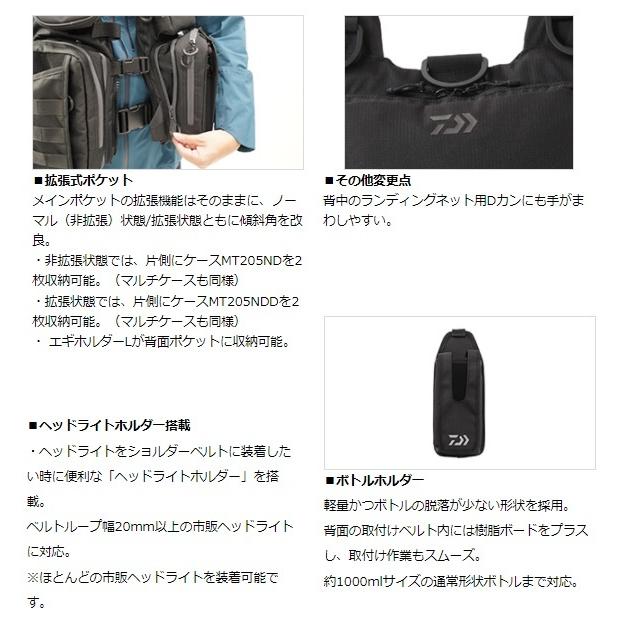 ダイワ ライフジャケット DF-6122 ベンチクールゲームベストV ブラック×メタル フリーサイズ | DAIWA（釣り） | 02