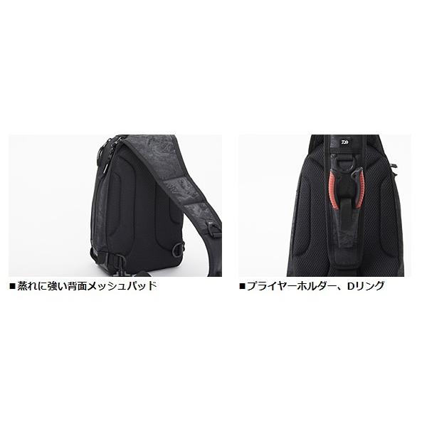 ダイワ タックルバッグ ワンショルダーLT(D) スパイラルブラック | DAIWA（釣り） | 03