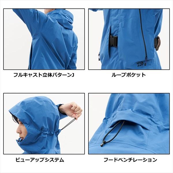 驚きの価格が実現 ダイワ レインウェア DR-1623 レインスーツ ゴアテックス 2XL(qh) パックライトプラス ブラック フィッシングウエア ダイワ DR-1322A 未使用 ゴアテックス レインスーツ Black 2XL