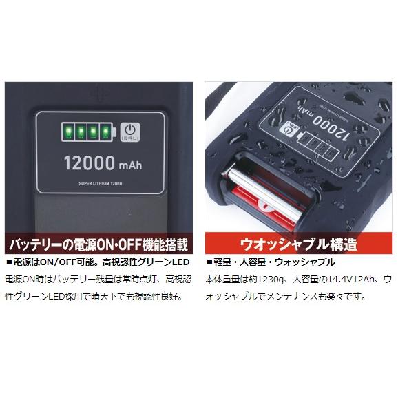 DAIWA スーパーリチウム 12000WP-N DAIWA（ダイワ） バッテリー スーパーリチウム12000WP-N(充電器無し