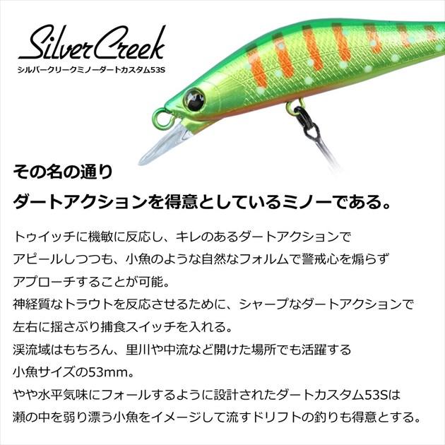 【爆買】【ネコポス対象品】ダイワ トラウトプラグ シルバークリークミノー ダートカスタム 53S 夏夜野ヤマメ | DAIWA（釣り） | 02