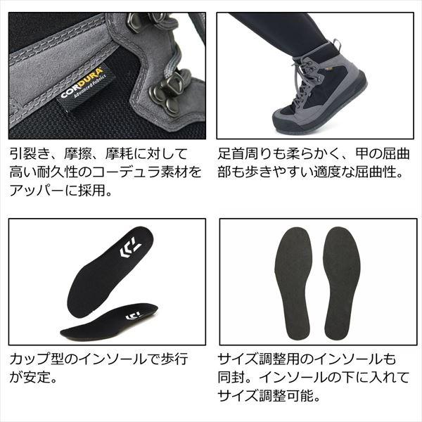 ダイワ WS-2302C ウェーディングシューズ(Vibram) グレー 26の画像