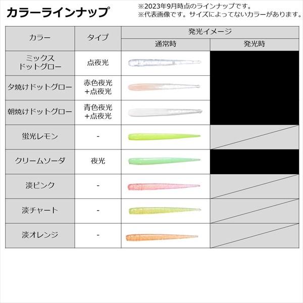 【ネコポス対象品】ダイワ ワーム 月下美人 シラスビーム2.8 クリームソーダ | DAIWA（釣り） | 05