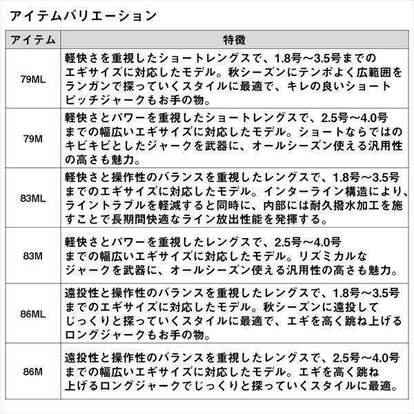 ダイワ エギングロッド エメラルダス X IL(インターラインモデル) 79M・J | DAIWA（釣り） | 05
