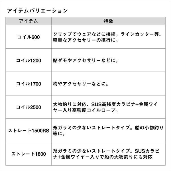 ダイワ 尻手ロープ ストレート 1800 | DAIWA（釣り） | 04