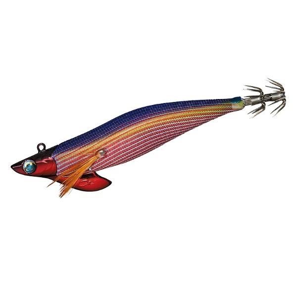 【ネコポス対象品】ダイワ エギ エメラルダスボート2 3.25号 30g 赤-縞パープル | DAIWA（釣り）
