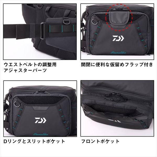 ダイワ タックルバッグ エメラルダス タクティカル ヒップバッグ(C)ブラック | DAIWA（釣り） | 03