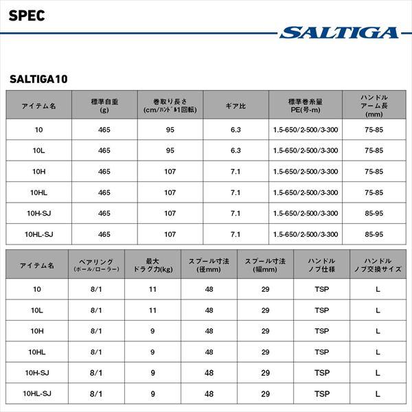 DAIWA（ダイワ） ベイトリール 25ソルティガ10H-SJ(右) : 釣具の