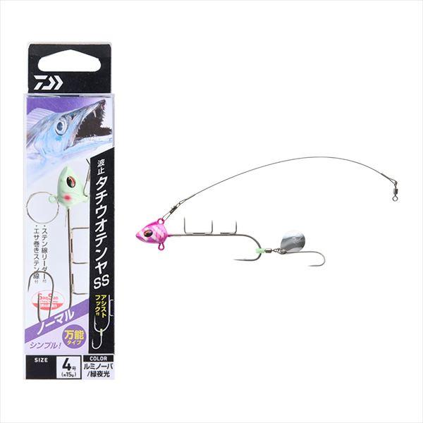 【ネコポス対象品】ダイワ 仕掛け 波止タチウオテンヤSSノーマル L ルミノーバ/紫ゼブラ | DAIWA（釣り）