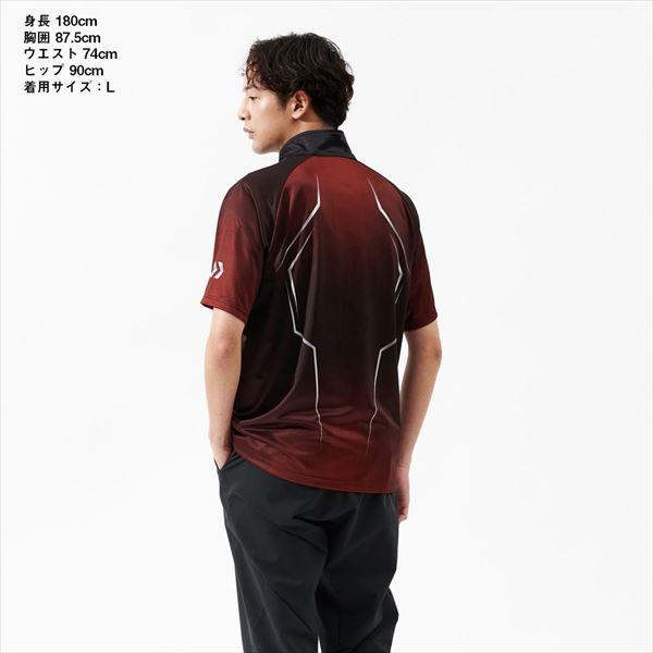 ダイワ ウェア DE-7625 ショートスリーブハーフジップシャツ ブラック M | DAIWA（釣り） | 04