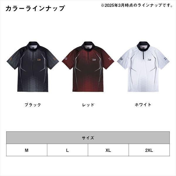 ダイワ ウェア DE-7625 ショートスリーブハーフジップシャツ ブラック M | DAIWA（釣り） | 06