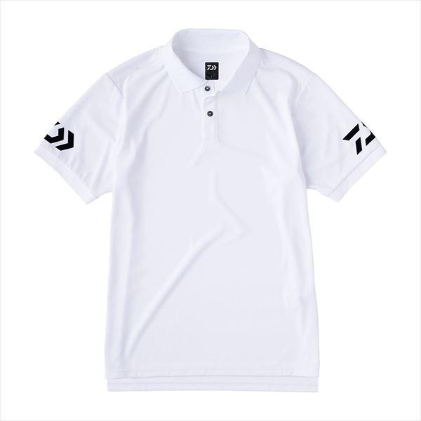 ダイワ ウェア DE-7925 半袖ポロシャツ ホワイト×ブラック 2XL | DAIWA（釣り）