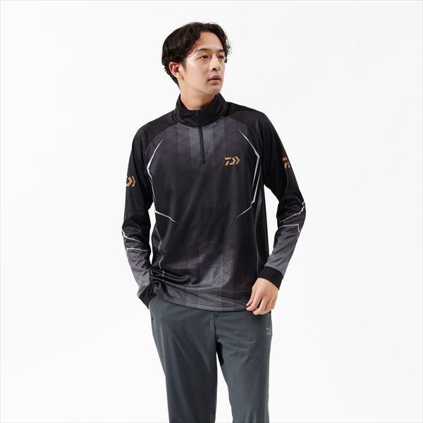 ダイワ ウェア DE-7525 ロングスリーブハーフジップシャツ ブラック 2XL | DAIWA（釣り） | 03