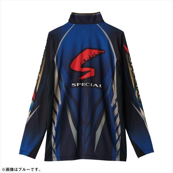 ダイワ ウェア DE-7025 スペシャルロングスリーブシャツ マグマブラック 3XL_1
